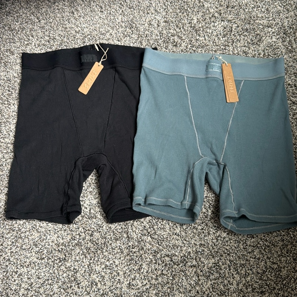 Skims Stretch Ribbed Boxer bundle NWT